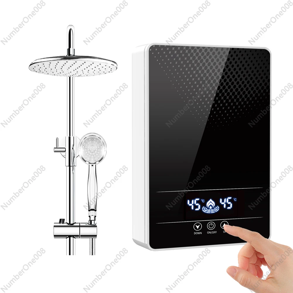 

220V 7KW Instant Electric Tankless Shower Heater 240V Hot Water Heater Smart Home Hotel Tankless Heating