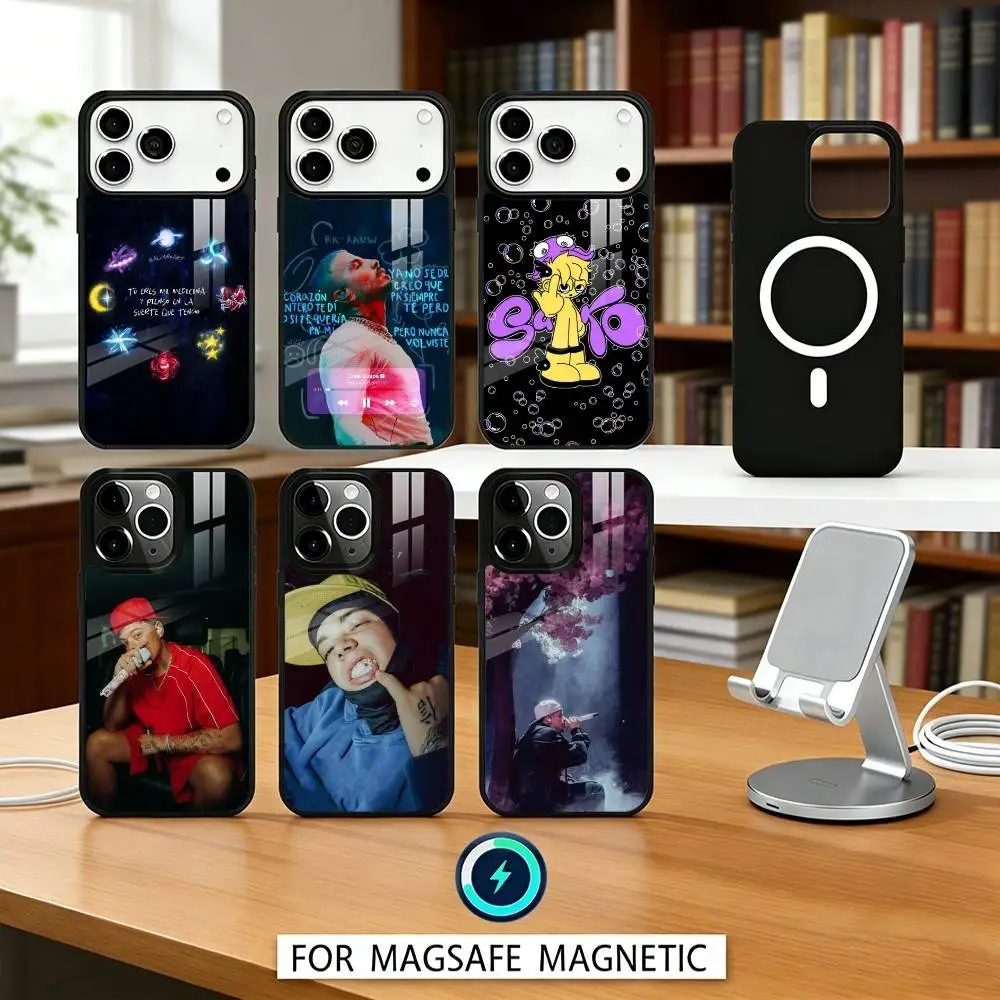 

S-Saiko Sakura Singer Phone Case Magnetic For iPhone17 16 15 14 13 12 Pro Max For Magsafe Wireless Charging Cover