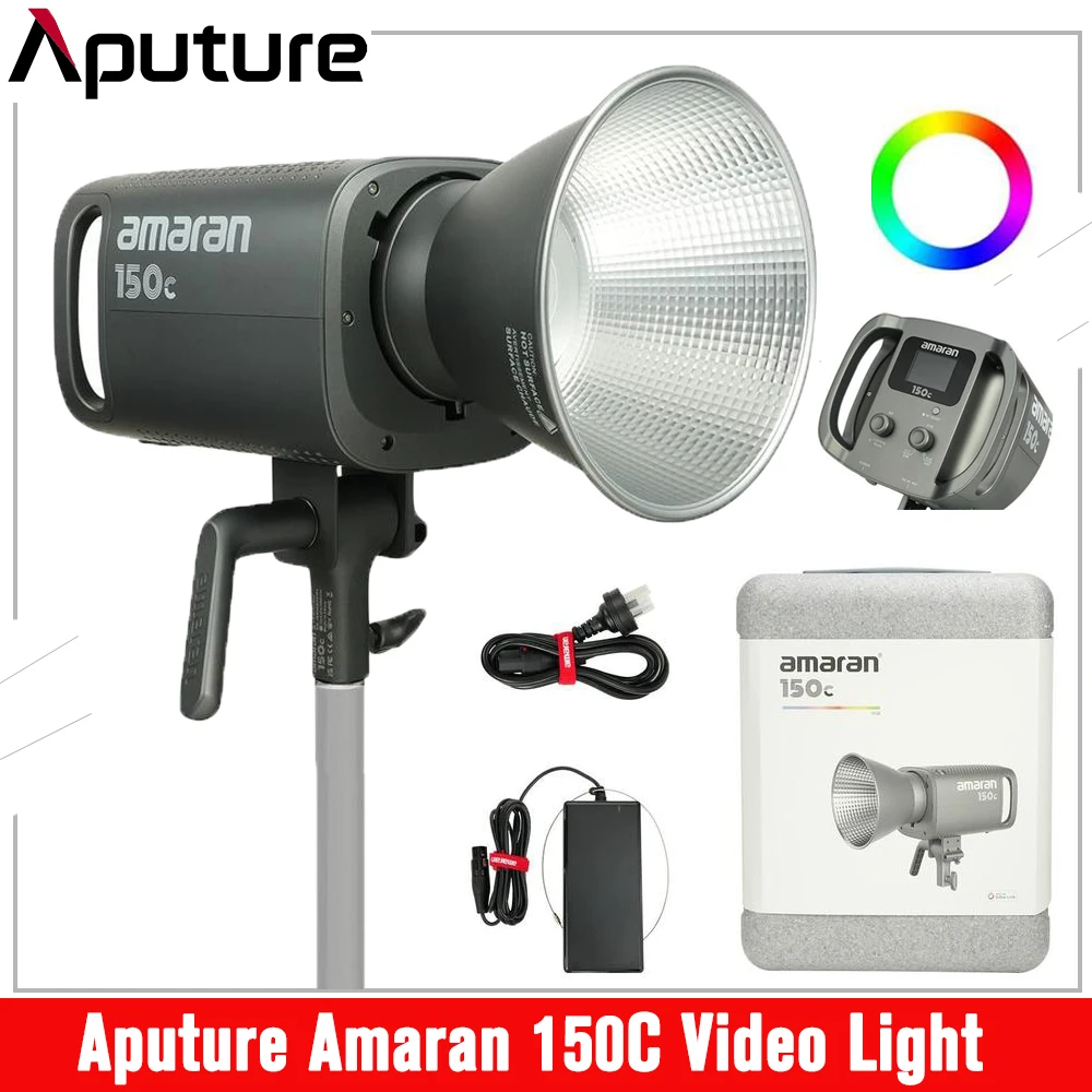 

Aputure Amaran 150C RGBWW Studio LED Video Light 2500K-7500K Photography Lights for Live Streaming Photo Video Recording