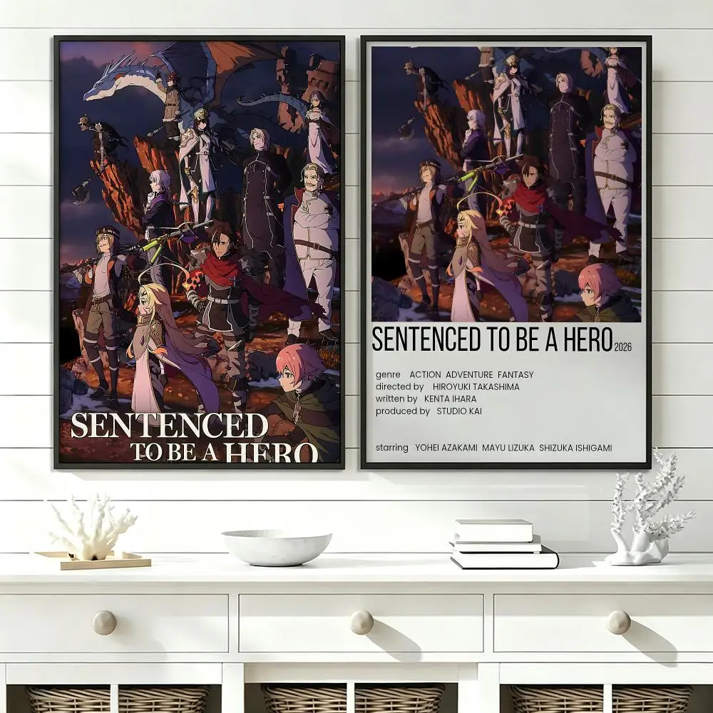 comic Sentenced to Be a Hero Poster Poster HD Trendy SelfAdhesive Wall Art Print For Living Room Bedroom Dorm Office Home Gift