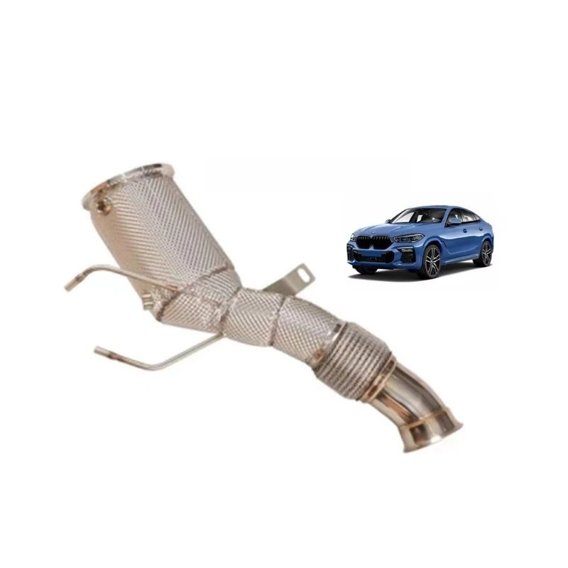 

Car Exhaust Stainless Steel Exhaust System High Flow Downpipe for BM W G05 X5 G06 X6 3.0T B58 2024+ National VI OPF Accessories
