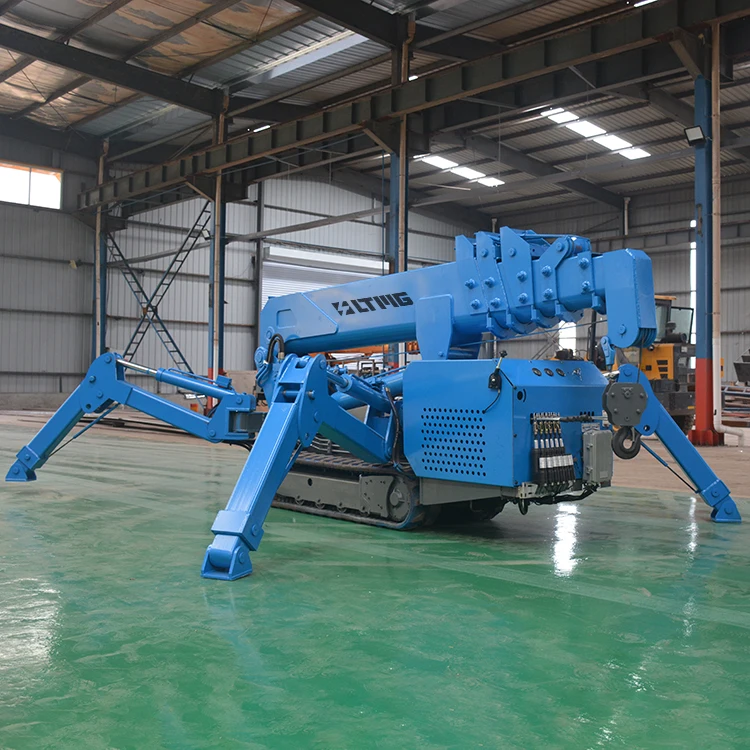 2024 LTMG Track Spider Crane 1.5 3t 5t 8t Lifting Machinery 5 ton Spider Crawler Crane spyder crane for sale