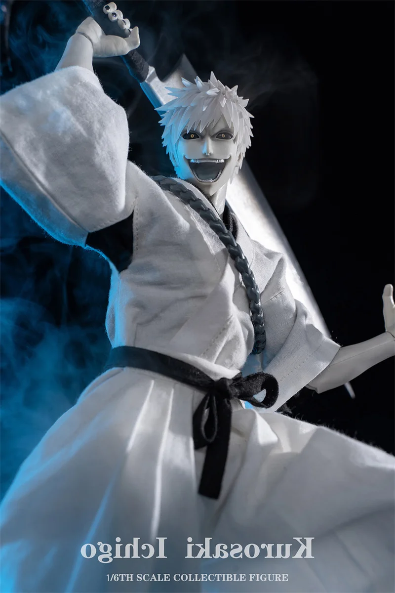 Bleach Branco Kurosaki Ichigo Figura de Ação, Modelo Colecionável, 34cm, 1:6, Brand New Stock