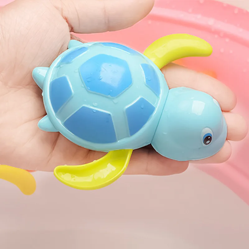 Kinder baden, Wasserspiel, kühles Schwimmen, kleines Schildkröten spielzeug, Baby ketten, Windup, Badezimmers chwimmen, kleines Schildkröten spielzeug