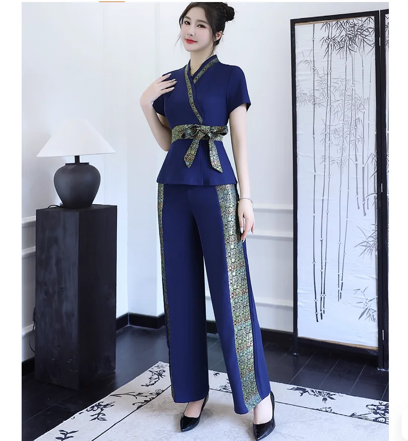 new-thai-massage-foot-bath-foot-therapy-technician-work-clothes-health-spa-beautician-work-clothes-set