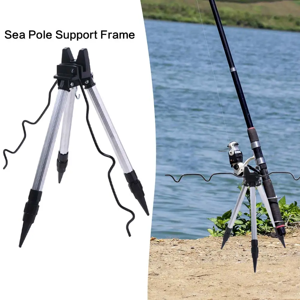 

Телескопическая опорная рама для морской удочки из алюминиевого сплава, подставка-кронштейн для удочки, 3-секционный штатив-тренога для рыбалки с высокой несущей способностью