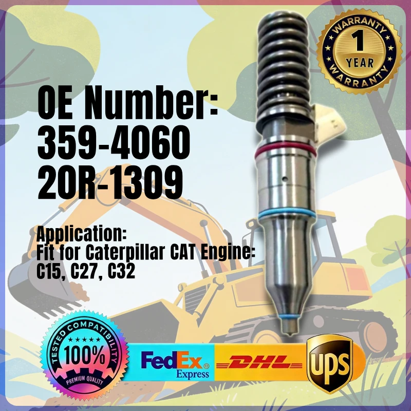 

Fuel Injector 359-4060 20R-1309 3594060 20R1309 for Caterpillar CAT Engine C15 C27 C32