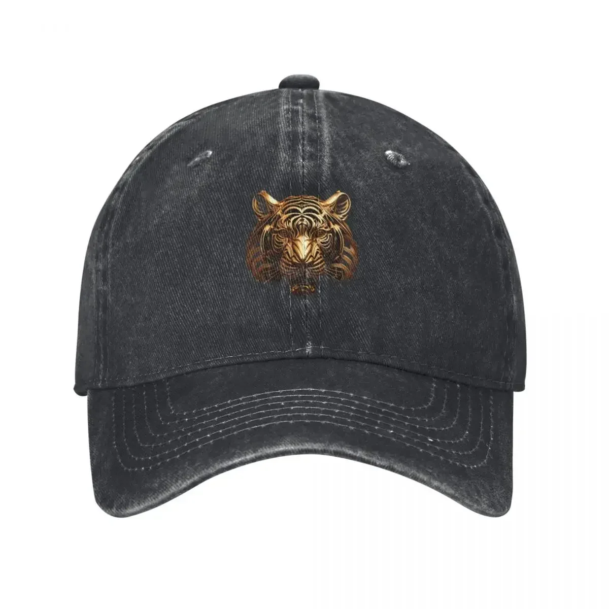 Gold Tiger - The Metal Collection Baseball Cap Anime Hat Luxury Brand For Women 2025 Men's