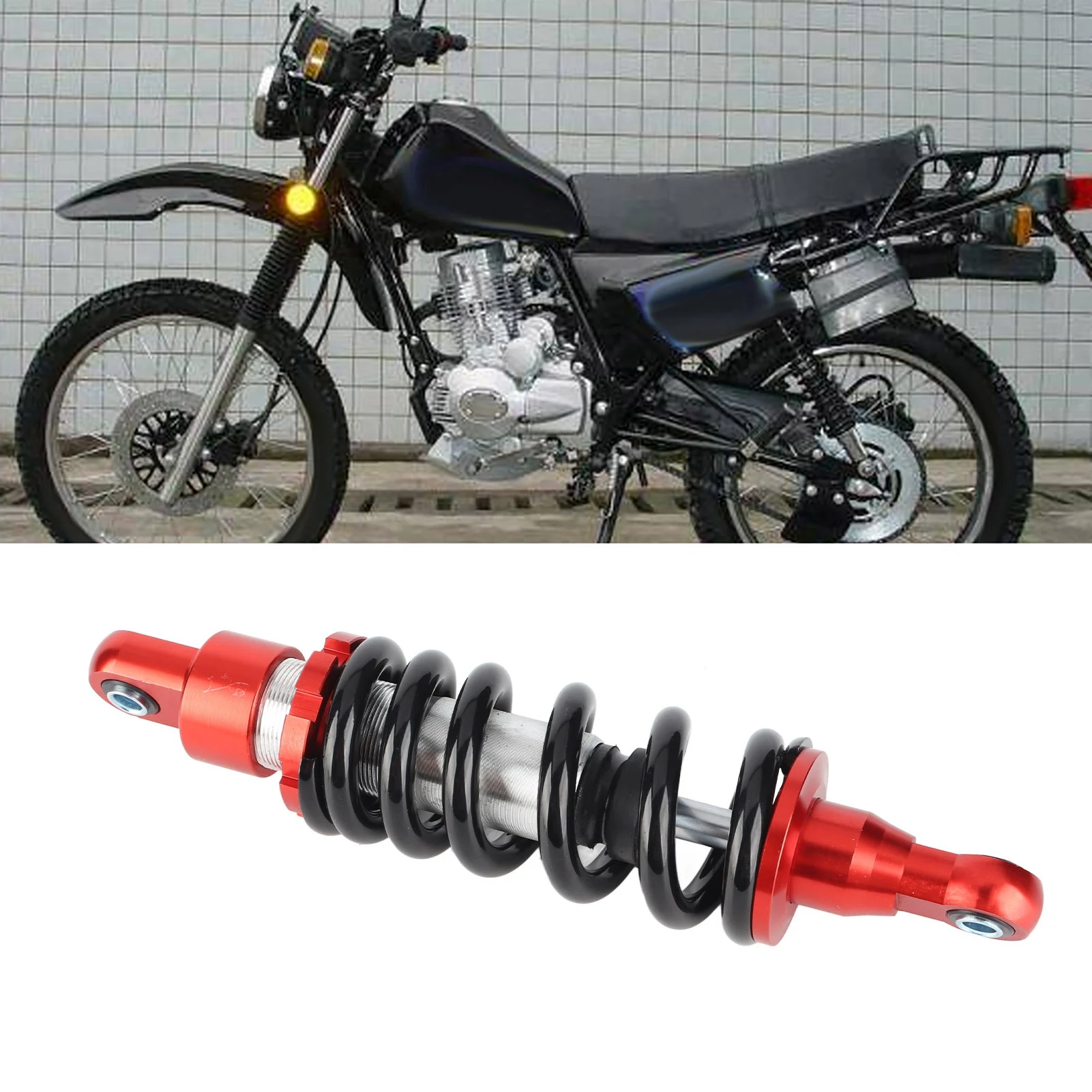 

Shock Suspension Shock Spring Suspen Shock Damper Spring Rear Suspension Fit for 70CC 90CC 110CC 125CC 140CC 200CC Dirt Pit Bike