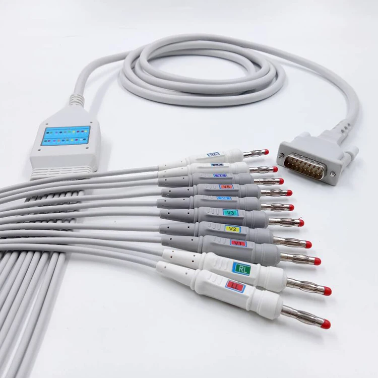 Compatible schiller corpuls Electrocardiograph cable mindray beneview t8 Electrocardiograph cable