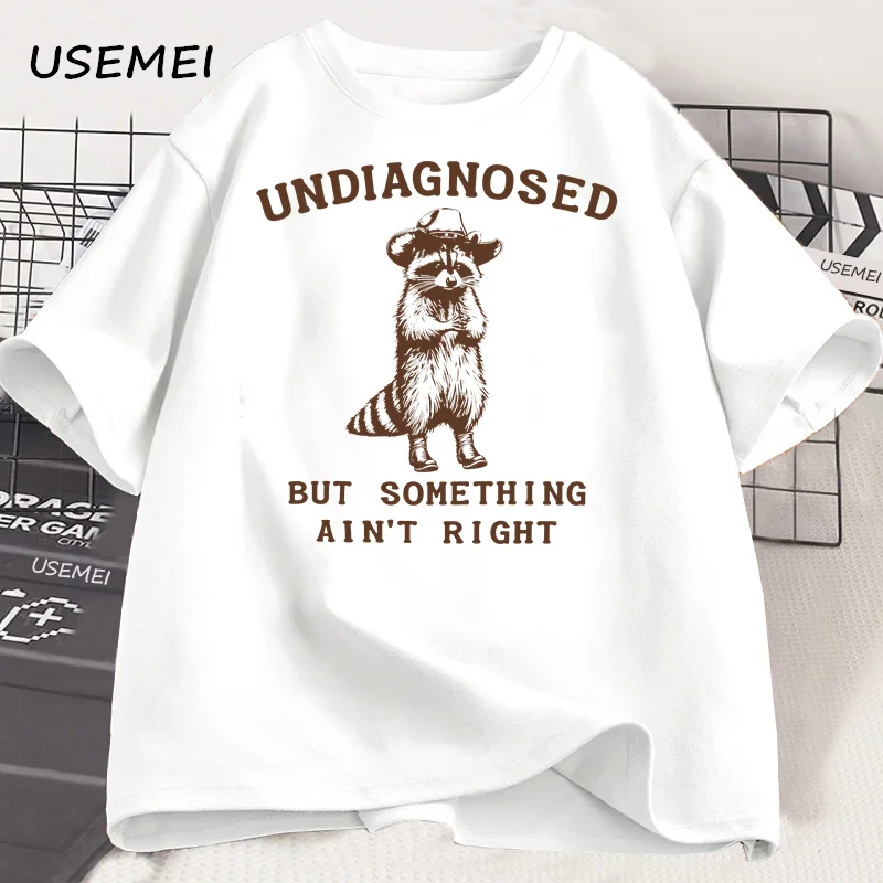 Undiagnosed But Something Ain't Right T Shirt Men Women Funny T-Shirt Silly Graphic Tee Harajuku Cotton Short Sleeve Tee Shirt - view 2