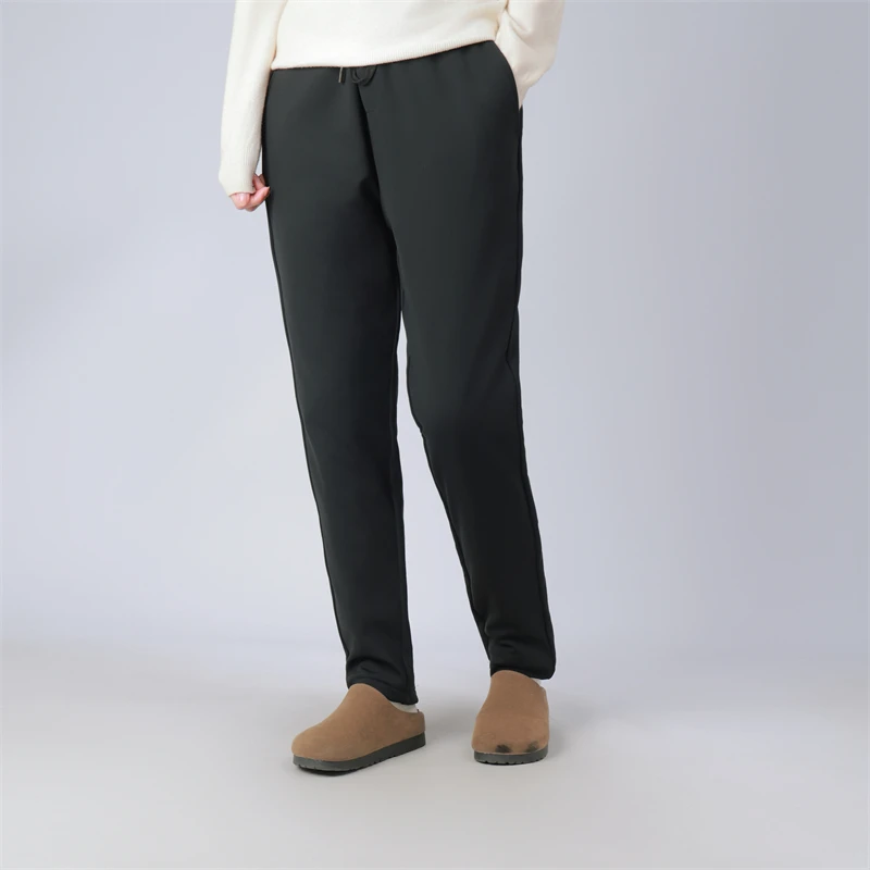 

Busin Casual Wool Fur down Pants Men Women Long Pants Thermal Loing Anti Cold Durable Outerwear for Young Profionals