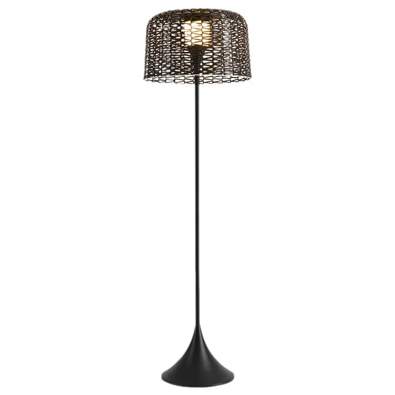 Solar outdoor garden rattan art lamp