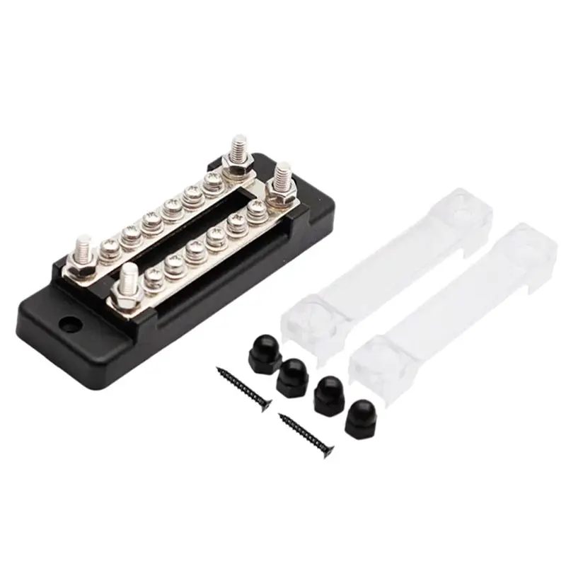 MOPHE-Dual-Row For Storage Rvs 6-Channel DC Busbar, 150A 48V, High-Current Copper Busbar Wiring For Truck Car