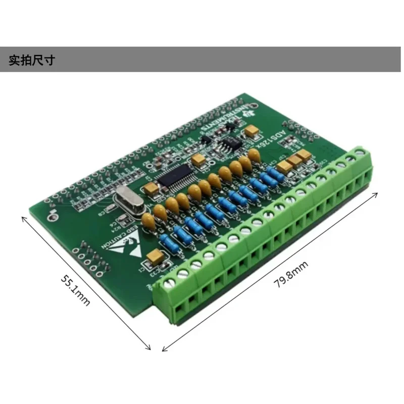 ADS1263 32Bit High Precision ADC Module ADS1262 Thermocouple Strain Gauge PT100 RTD