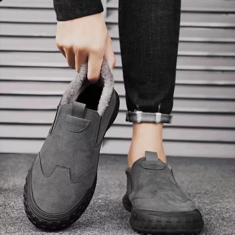 2025 جديد الرجال أحذية قطنية الشتاء أحذية أنيقة الرجال أحذية الثلوج أفخم سميكة مريحة ودافئة أحذية مشي أحذية الرجال #5