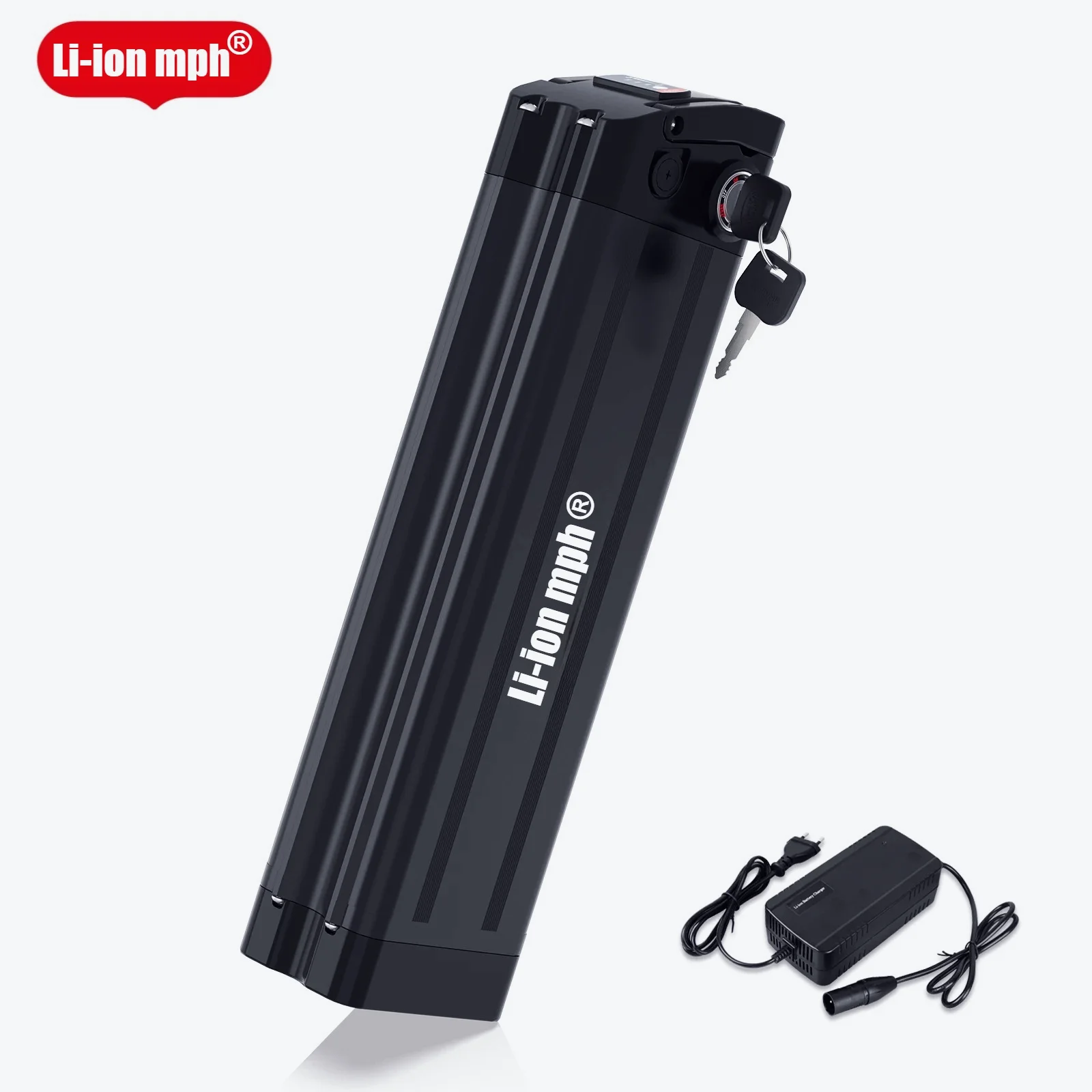 

Silver Fish Lithium Battery Pack 36V 48V 40AH with 4A Charger Safety Lock BMS 18650.00