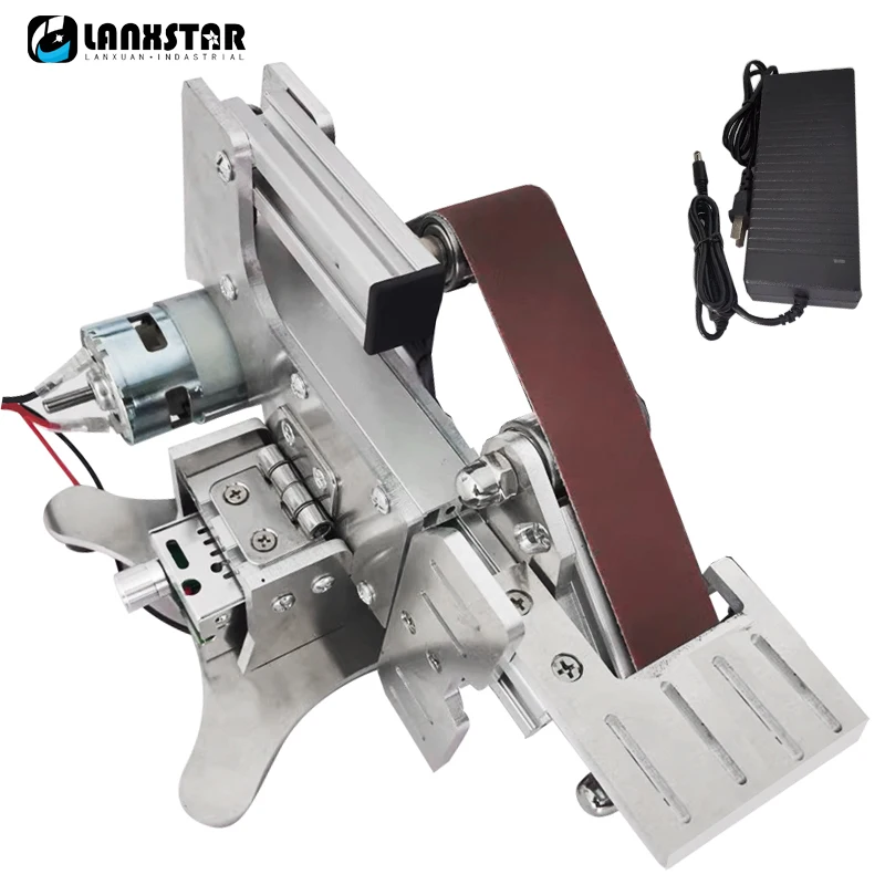 

220V/110V Belt Sander Grinder Mini Electric Grinding Sharpening Machine Power Belt Polishing Tool Cutter Edges Sharpener 533X30