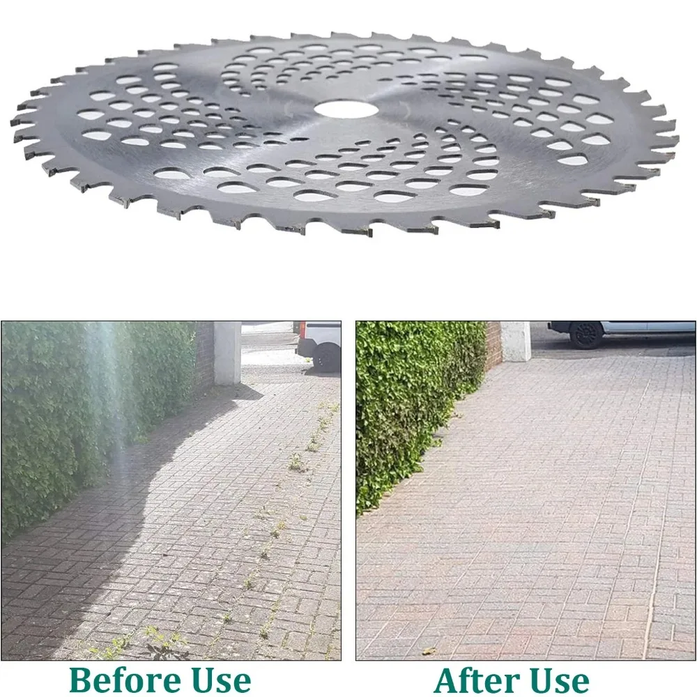1pc Durable 40/60/80 Teeth Mower Head, Blade Wood Mower Disc Fixed Four-Piece Set for Lawn Mower, Garden Weed Mower Parts