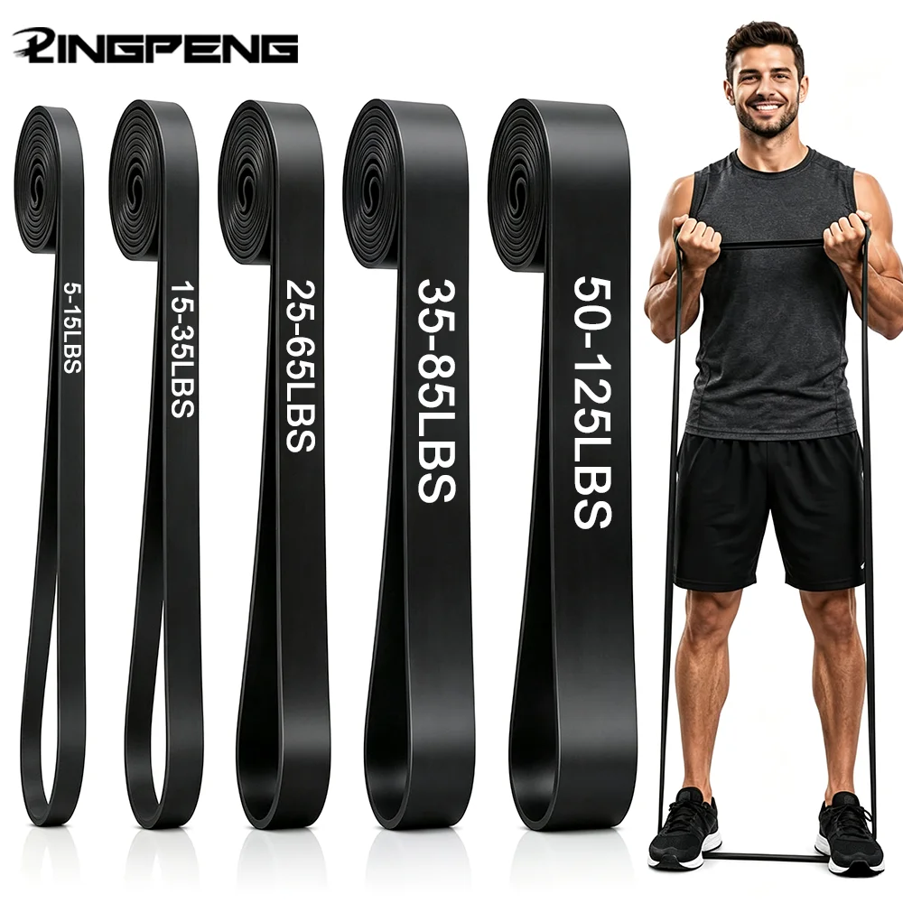 ​​1pc Stackable Heavy Tension Resistance Band Set - Anti-Snap for Home Gym Muscle Strength & Body Stretching​​ Yoga Gym