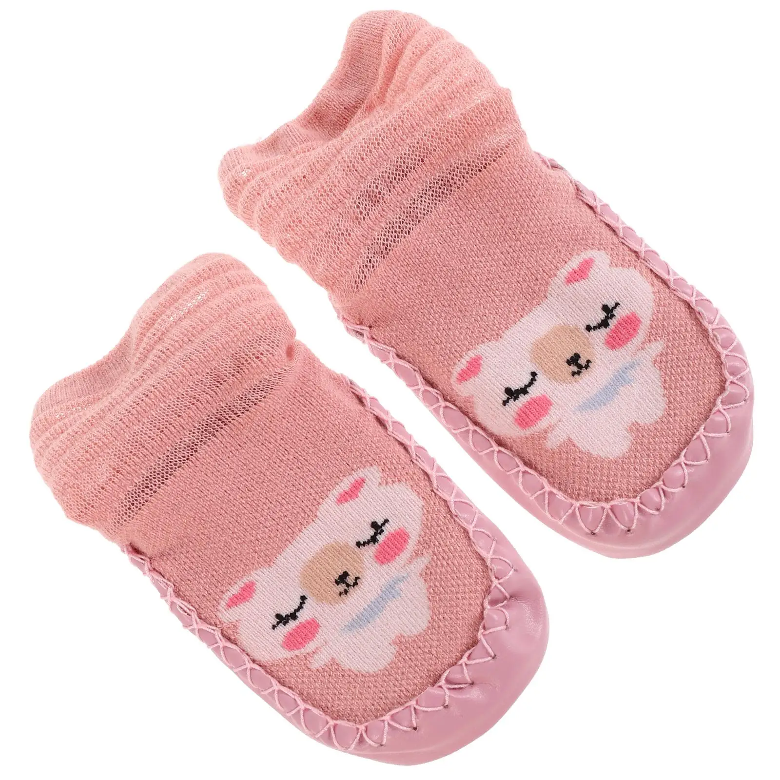 Calzini da pavimento antiscivolo Scarpe da bambino per neonati Scarpe da calzino da passeggio in rete Scarpe da allenamento per neonati per bambini invernali 11 cm Modelli carini