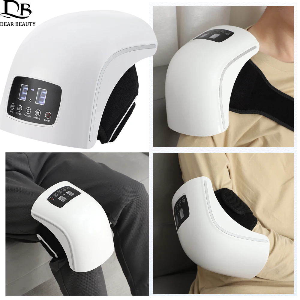 

Electric Vibration Heated Knee Massager Red Light Therapy Pain Relief Airbag Wrapped Knee Massage Pad Elbow Shoulder Massager