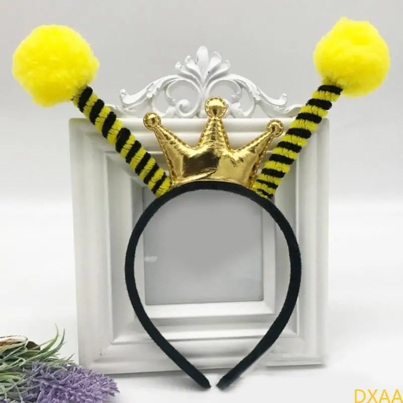 DXAA Bees Ladybugs Gasas Cosplay Falda banda cabeza para niños Halloween para adultos