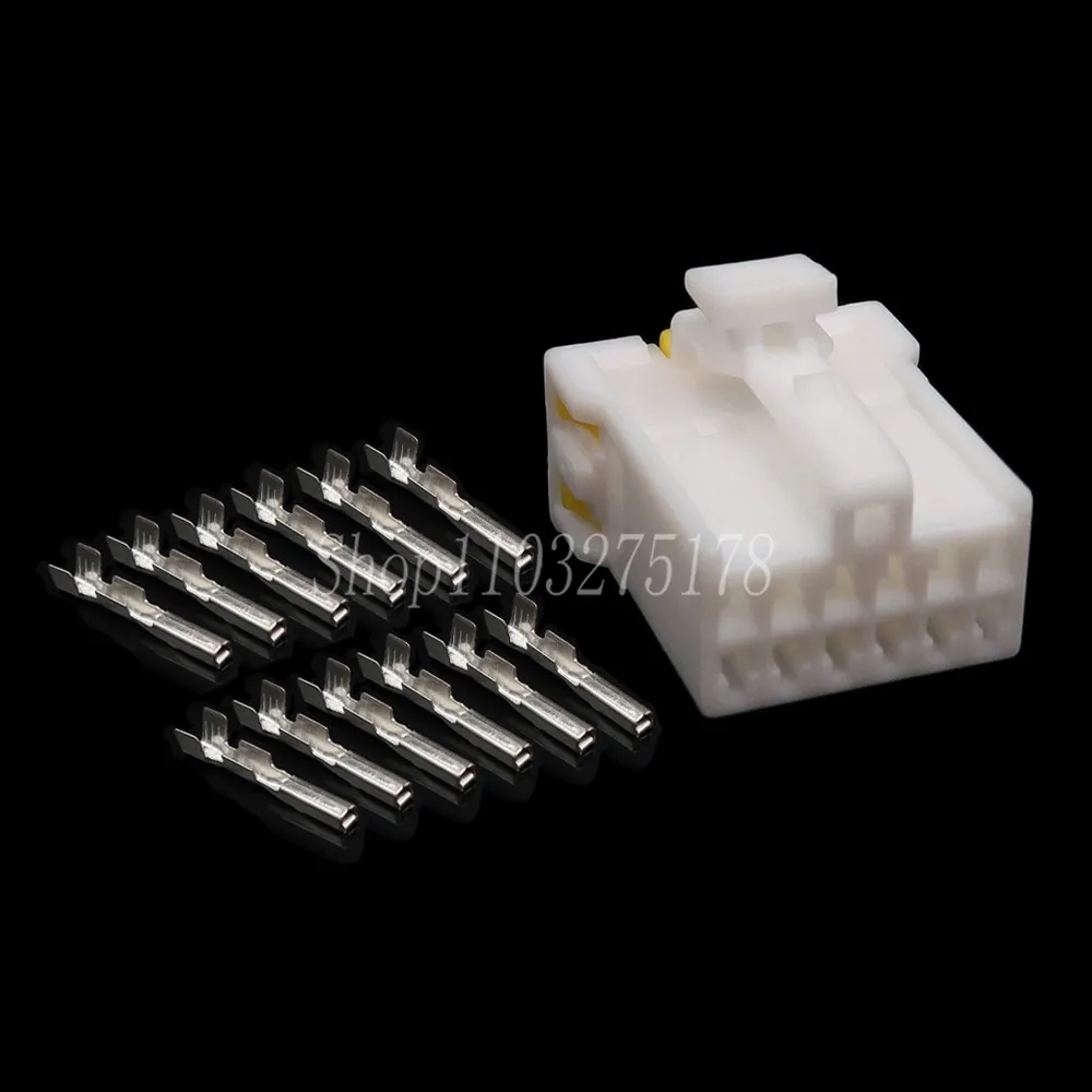 1 Set 12 Pin MG610376 Auto Cable Connector Wire Electric Plastic Housing Socket With Terminals