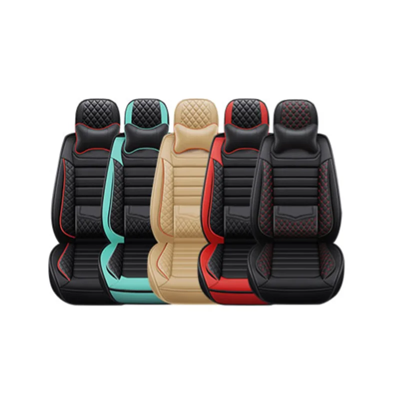 Muchkey Luxury 5 seats Universal Car Seat Cover All Weather  Leather Seat Protection Cover Universal Car Interior Accessories