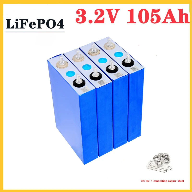 

LiFePO4 3.2V 105AH Grade A Branded new battery cell for DIY 12V 24V is suitable for golf cart and boat solar system