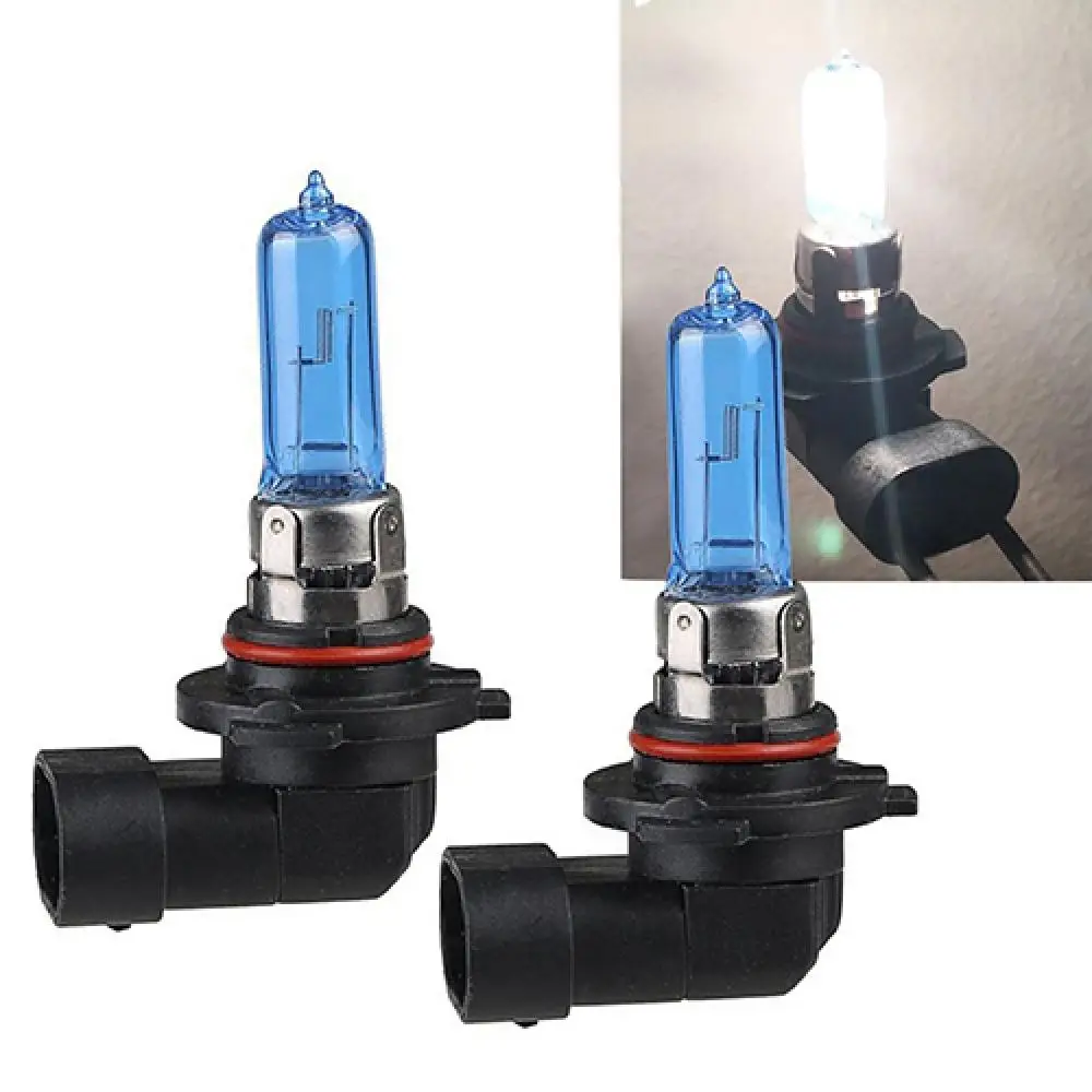 2Pcs 100W 12V 9005/HB3 6000K Xenon Gas Halogen Headlight White Light Lamp Bulbs