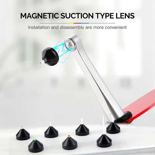 Imagen 2 del producto 7 unids/caja AZDENT Dental LED luz de curado tipo magnético lente de punto lente Detector de caries