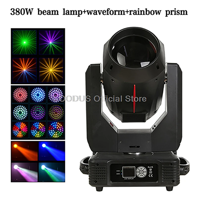 

Dj Led Lights 380W Beam LED Light Moving Head Projector Beam Head Strobe Dmx professional Lighting Lamps For Wedding Stage Show