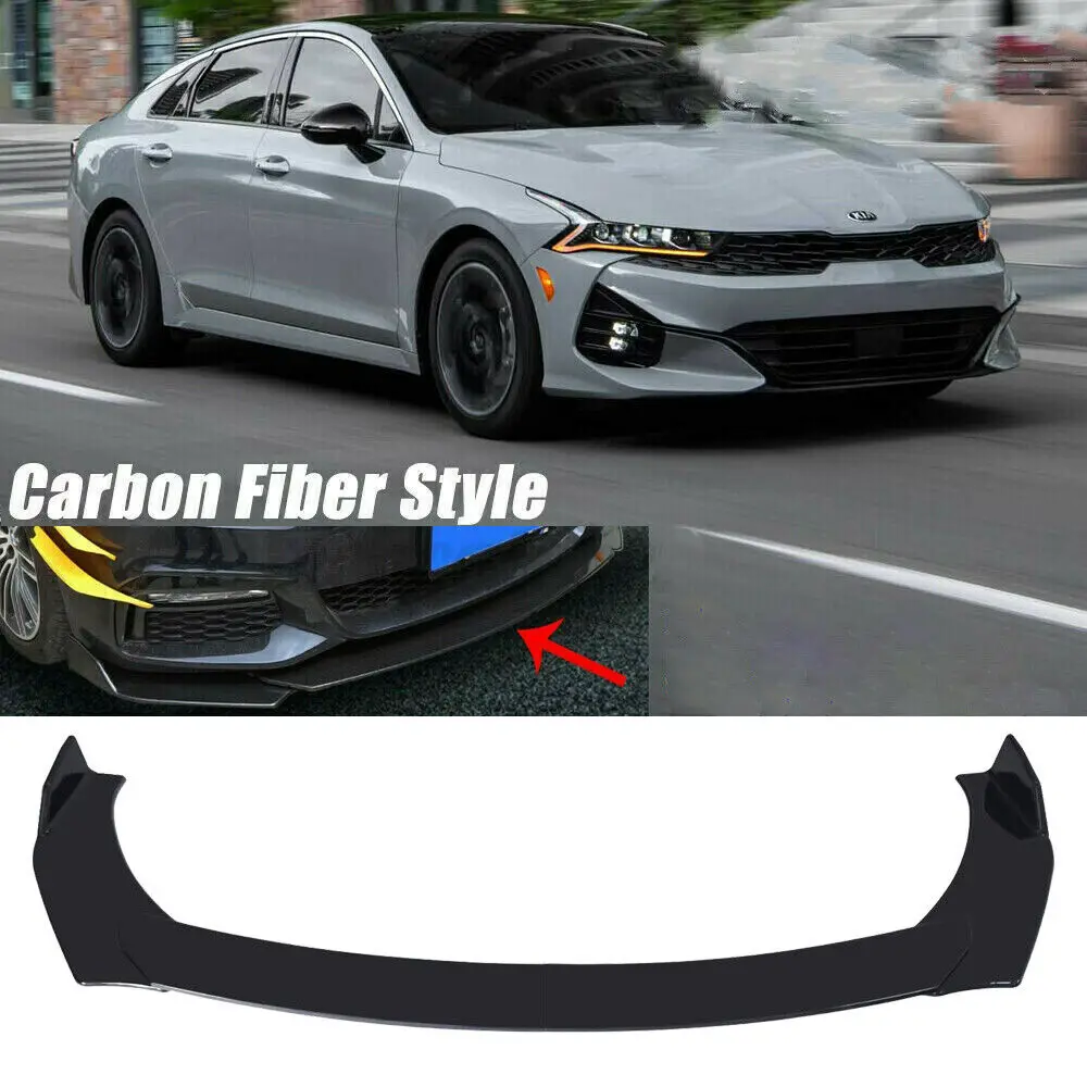 LAICY For KIA Optima K5 2008-14 16-21 Car Front Bumper Lip Chin Spoiler Splitter Body Kit Protector Cover Guard Deflector Lips