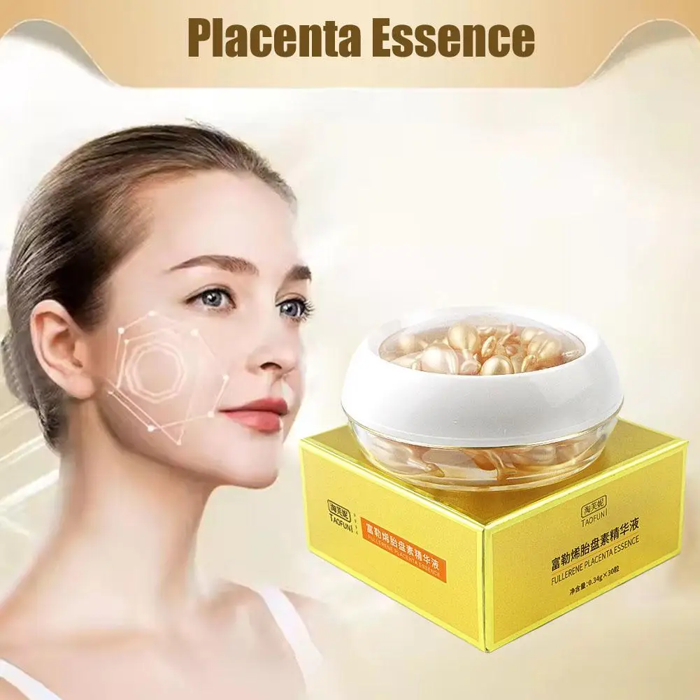 30 Capsules/Doos Schapen Placenta Essence Schapen Placenta Hydraterende Placenta Collageen Intensieve Crème Nieuwe Vloeistof Gezicht C8r7