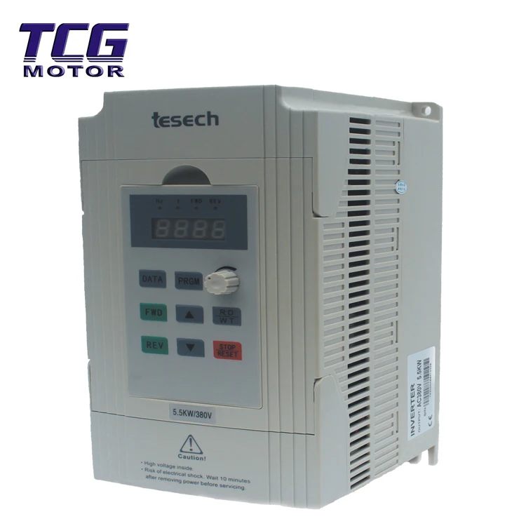 tesech 230v single-phase 0.75kw 1hp panel display variable frequency drive inverter vector control