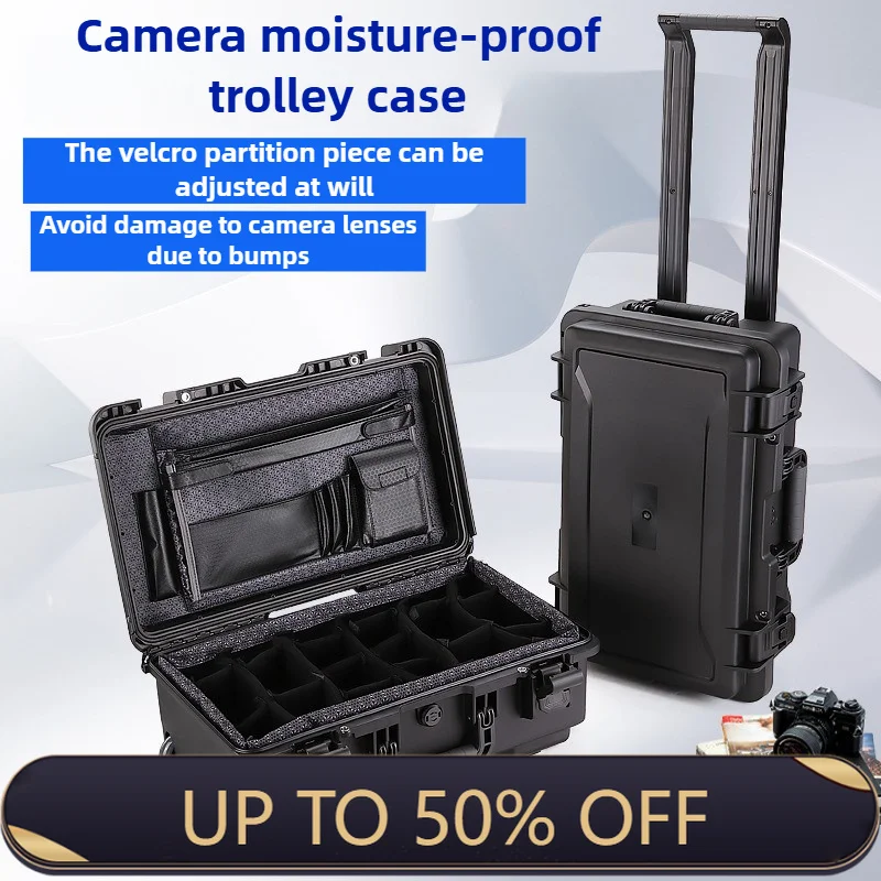 DSLR Camera Moisture-proof Box Tool Storage Organizer Professional Suitcase Photography Equipment Protection Toolcase Shockproof