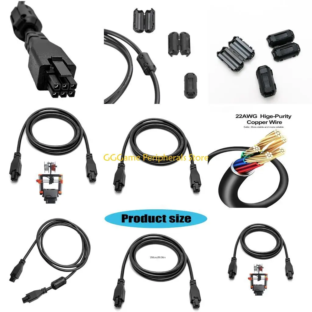 

U55B Heavy Duty Extension Cord Printer Accessories 6Pin HUB Extension Cable