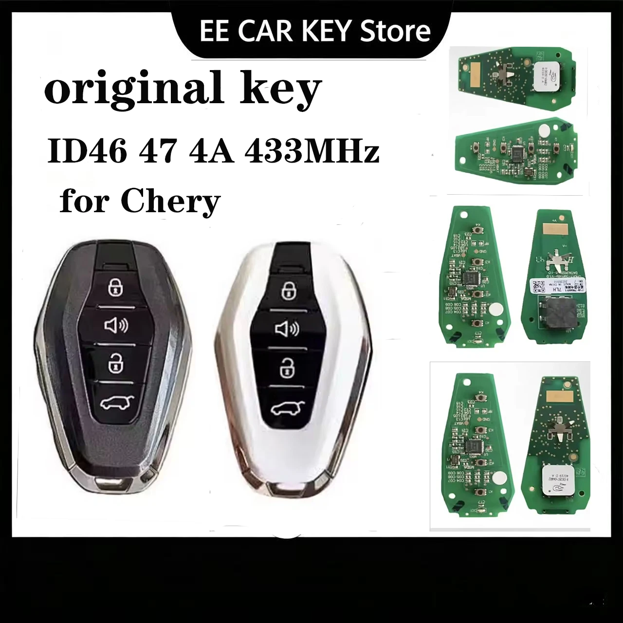 

For Geely Okavango Azkarra Atlas Coolray Monjaro KX11 Emgrand X7 X3 S1 Smart Remote Key Original Car Keyless 433Mhz 4A/47 Chip