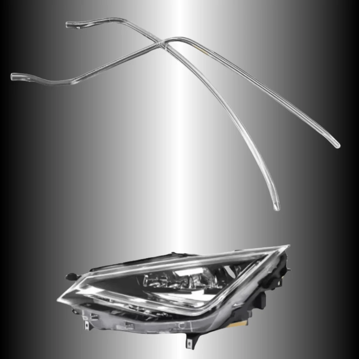 

Автомобильные фары DRL, полосы белого света, ангельские глазки, акриловые трубки для SEAT Ibiza FR 2018 2019 2020 2021, дневные ходовые огни