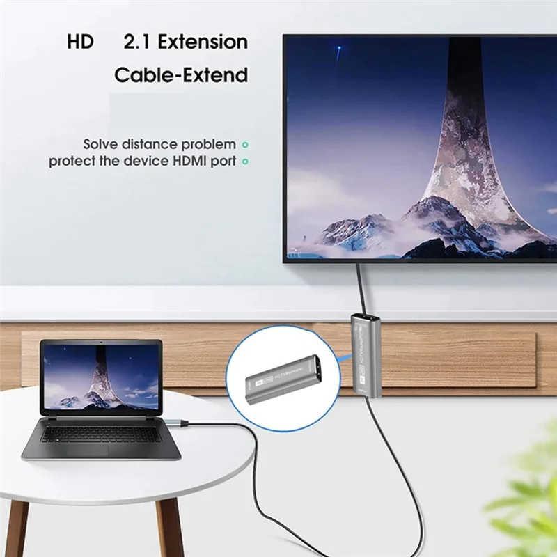 

8K HD TV Ретранслятор Усилитель сигнала 30M Переходник-удлинитель «мама-мама» 4K 60 Гц 2,1 Кабельный удлинитель Прочный B