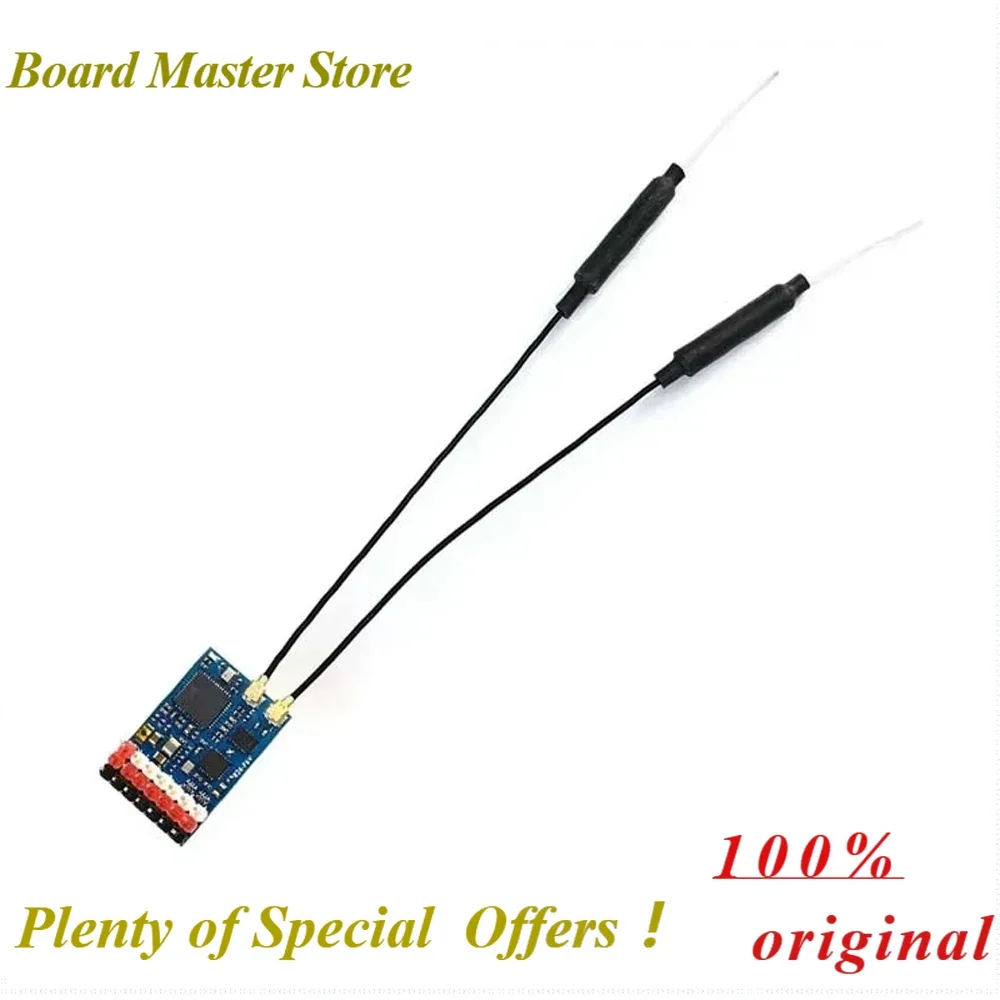 BoMaSMATEK R24-P6V 2.4GHz ExpressLRS Compatible Receiver For RC FPV Drone 22.5dbm 180mW ISM PWM VARIO Design