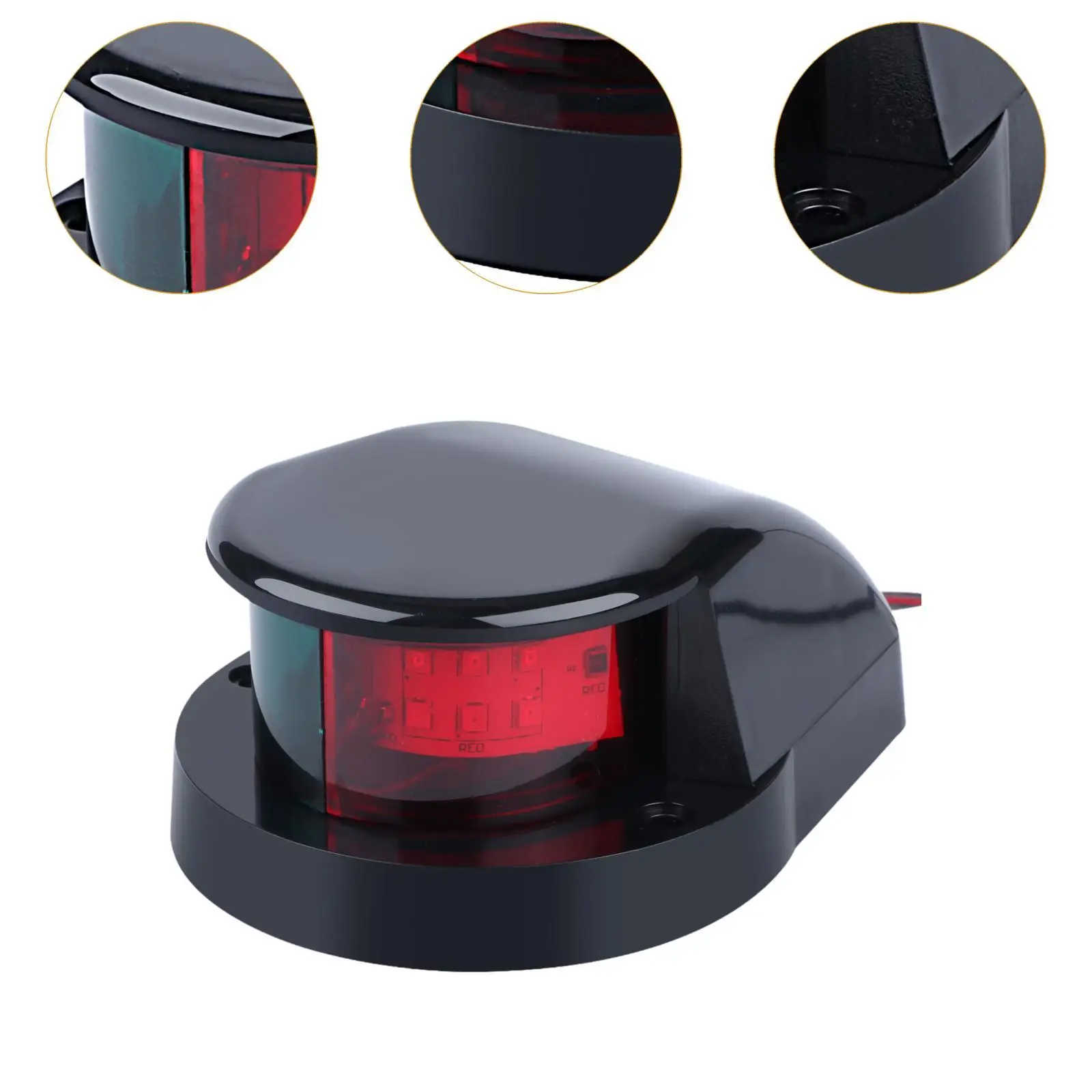 Marine Boat Navigation Light Accessories Power Boat Fishing Boat Navigation Lamp Front Warning Light Red and Green Signal Light