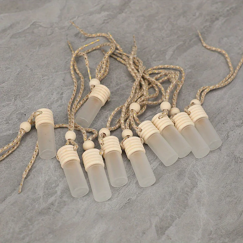 10pcs5ml frosted car perfume empty bottle household decoration living room bedroom pendant decoration fresh perfume empty bottle