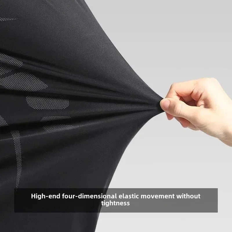 Sports Suits Men's Fitness Clothes Night Running Autumn Tight-fitting Quick-drying Clothes Cycling Training Clothes Equipment image 4