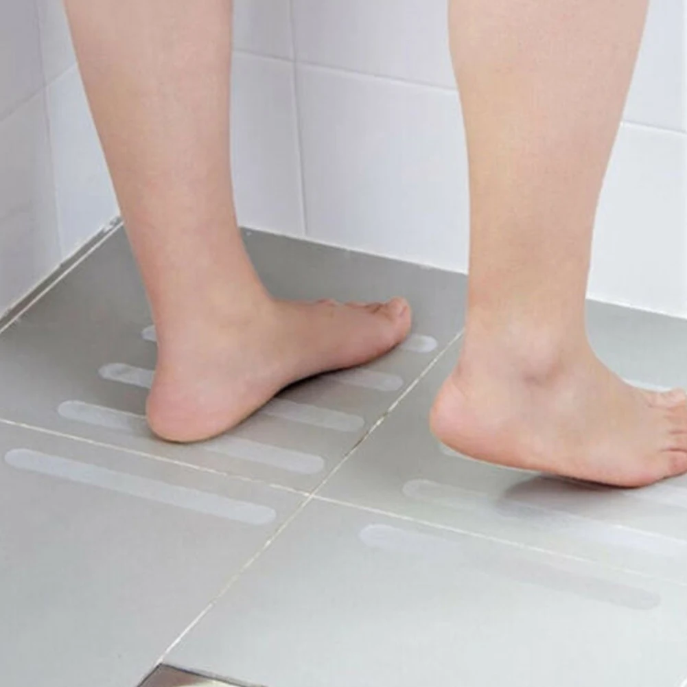 Anti-slip Strips Bathtub Shower Mat Non Slip On Tiles Grip High Quality PEVA Safety Stickers Tape 12PCS 38*2cm