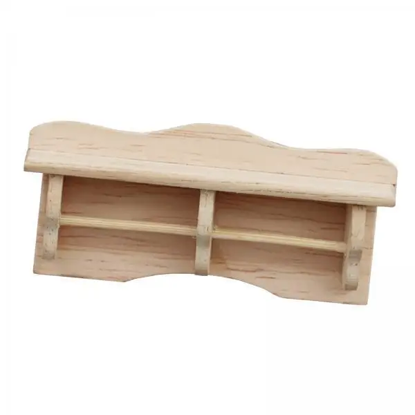 

Unfinished Wooden Dollhouse Shelf 1 12 Miniature Bathroom Storage Rack for Doll House Furniture Accessories