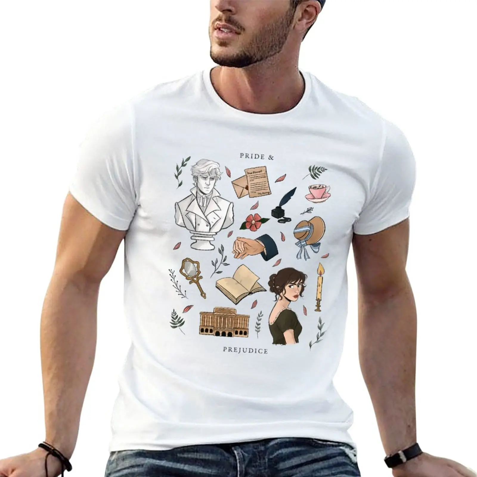 New Pride and Prejudice Aesthetic T-Shirt customized t shirts blank t shirts t-shirts man heavy weight t shirts for men