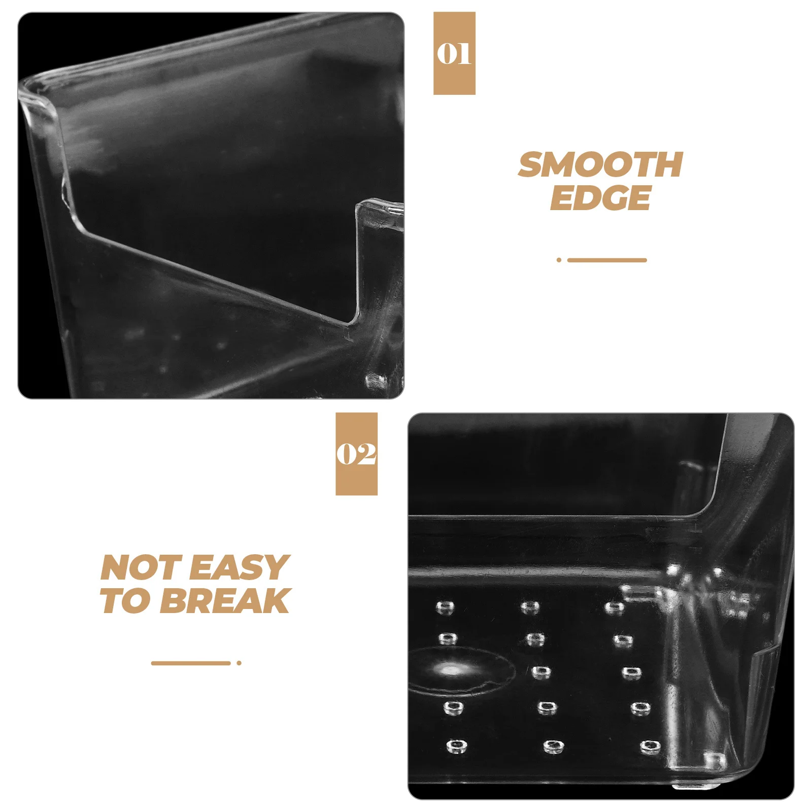 

Eye-Catching Memo Holder Plastic Notepad Organizer Box Compact Desk Storage Multi-Function Container Notepad Holder