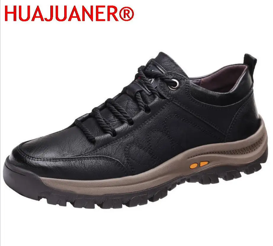 Autumn Casual Men Leather Shoes Quality Men's Casual Sneakers Designer Bussiness Outdoor Shoes For Man Driving Work Shoe